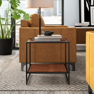 Edgar Set Of Two 20 Inch Square Side Tables/Night Stands (Set Of 2) by Mercury Row Best Design