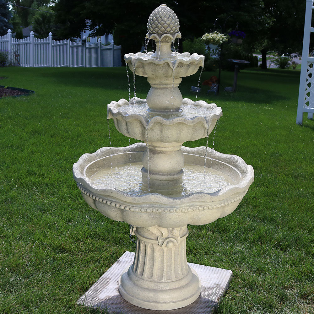 Duque Fiberglass 4 Garden Fountain