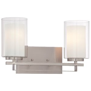 Bensenville 2-Light Drum/Cylinder Vanity Light