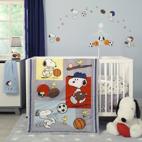 snoopy nursery bedding