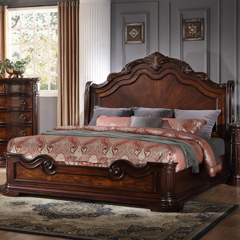 (Headboard only) Fletcher Solid Wood Bed Size: Queen