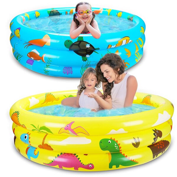 Lit Frog baby kids Swimming inflatable pool floats Perfect Pool Tube Party Toy 