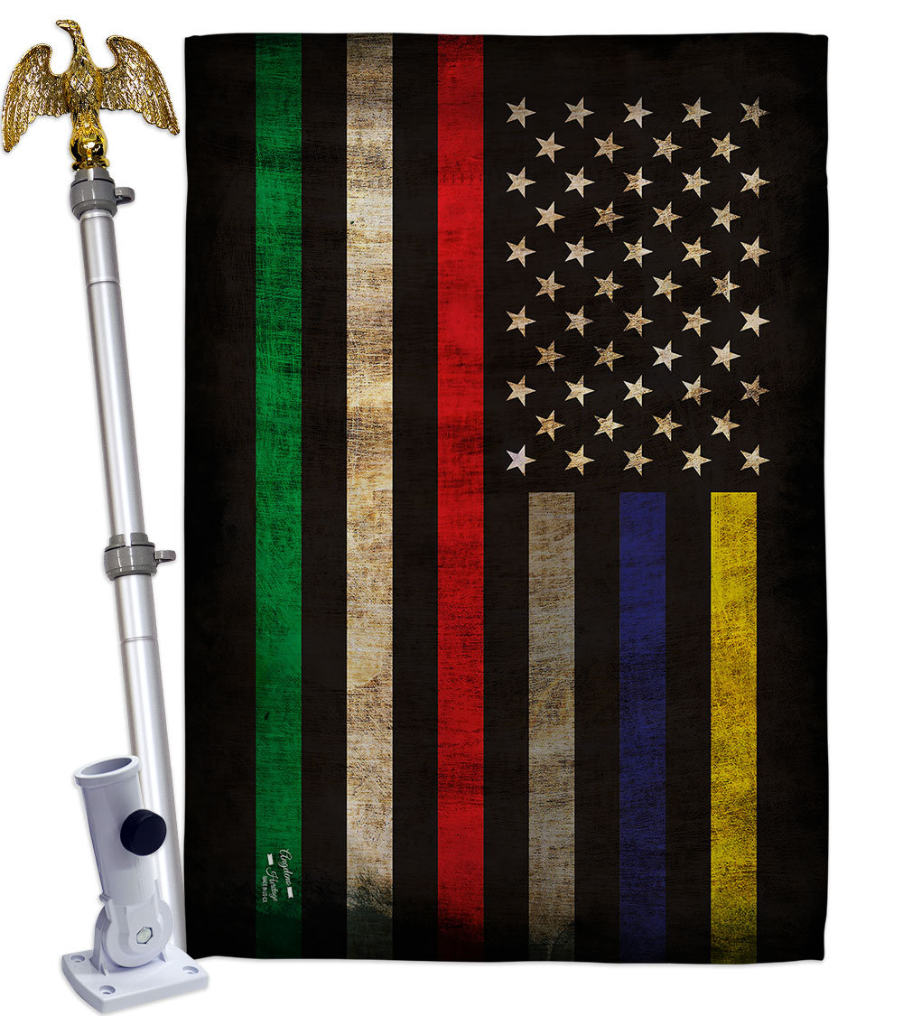 Angeleno Heritage First Responders Line 2Sided Polyester 2'3 x 3'3 ft