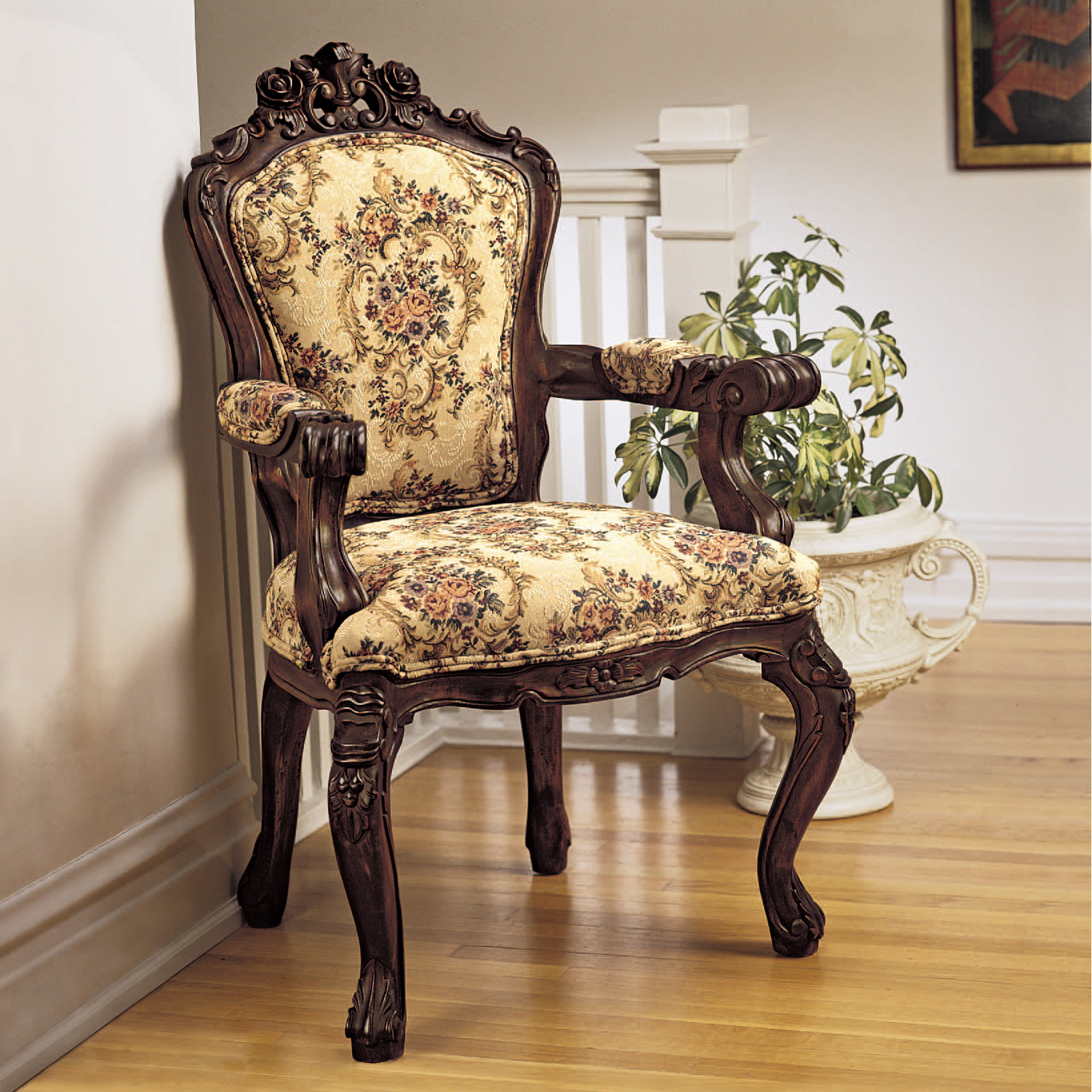 antique wide chair