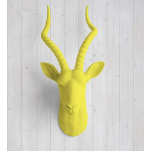 Maasai Faux Taxidermy Antelope Head Wall Du00e9cor