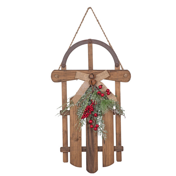 Wooden Sled Decoration Wayfair