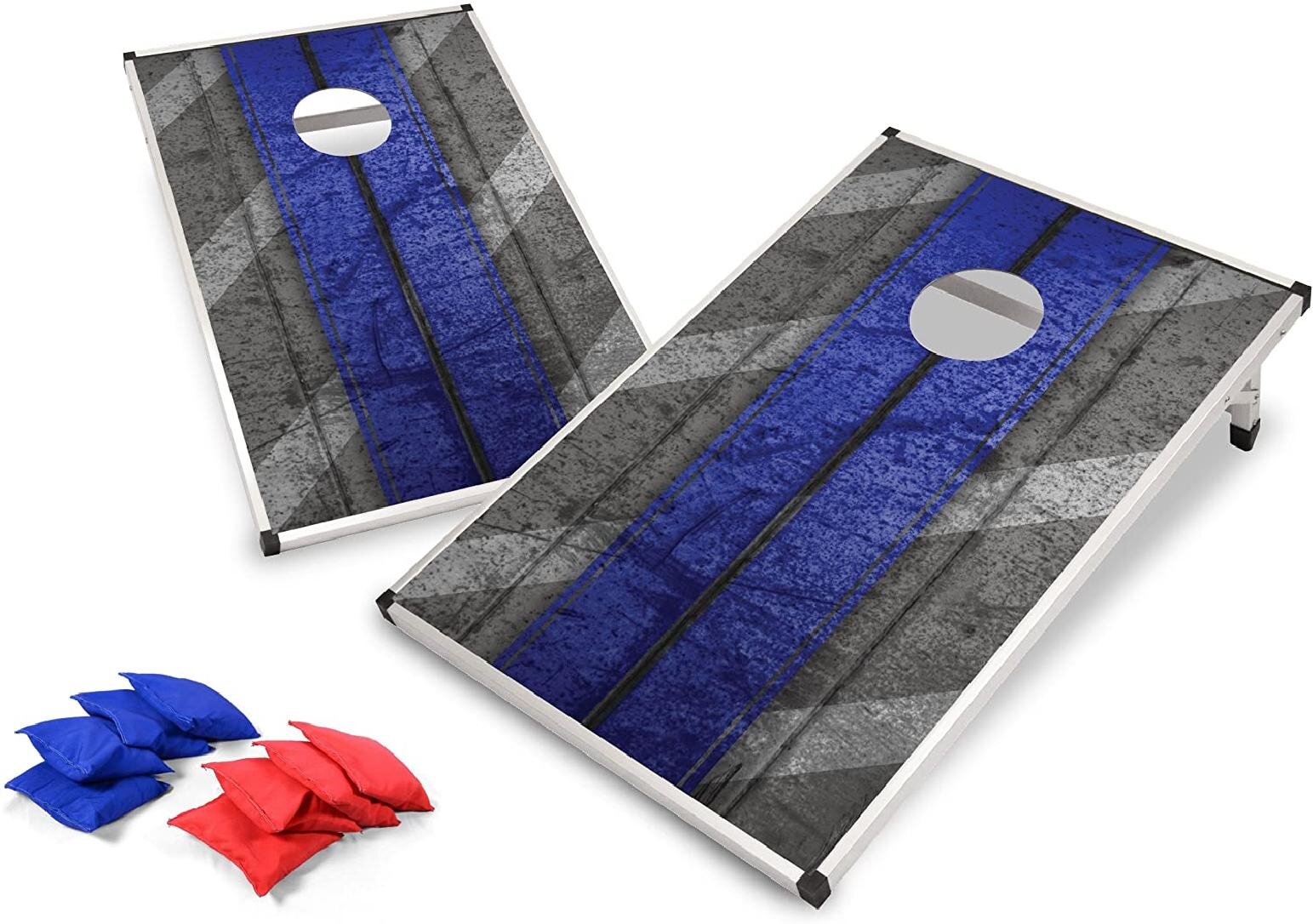 Foldable CornHole Toss Game Set Includes 2 Corn Hole Boards 8 Beans Bags for 