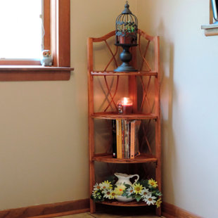 Go to store & view more images Corner Bookcase by Lavish Home