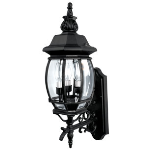 Best Herkimer 3-Light Outdoor Wall Lantern By Alcott Hill Outdoor Lighting Herkimer 3-Light Outdoor Wall Lantern By Alcott Hill Outdoor Lighting
