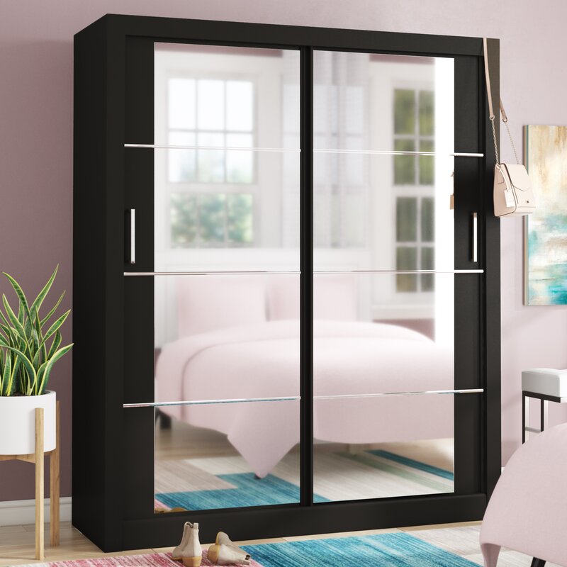 Brayden Studio Tengan 2 Door Sliding Wardrobe & Reviews | Wayfair.co.uk