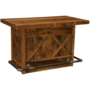 Home Bar Furniture With Fridge Wayfair Barnwood Home Bar