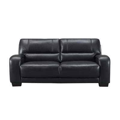 Had Craft Leather Sofa Orren Ellis Upholstery Color Black Had Craft Leather Sofa Orren Ellis