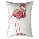 Flamingo Garden Stake Throw Pillows You Ll Love In 2020 Wayfair