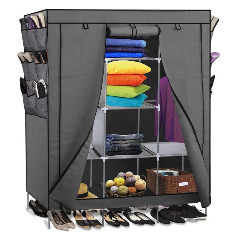 JTplus 50" W Fabric Cloth Wardrobe Wayfair