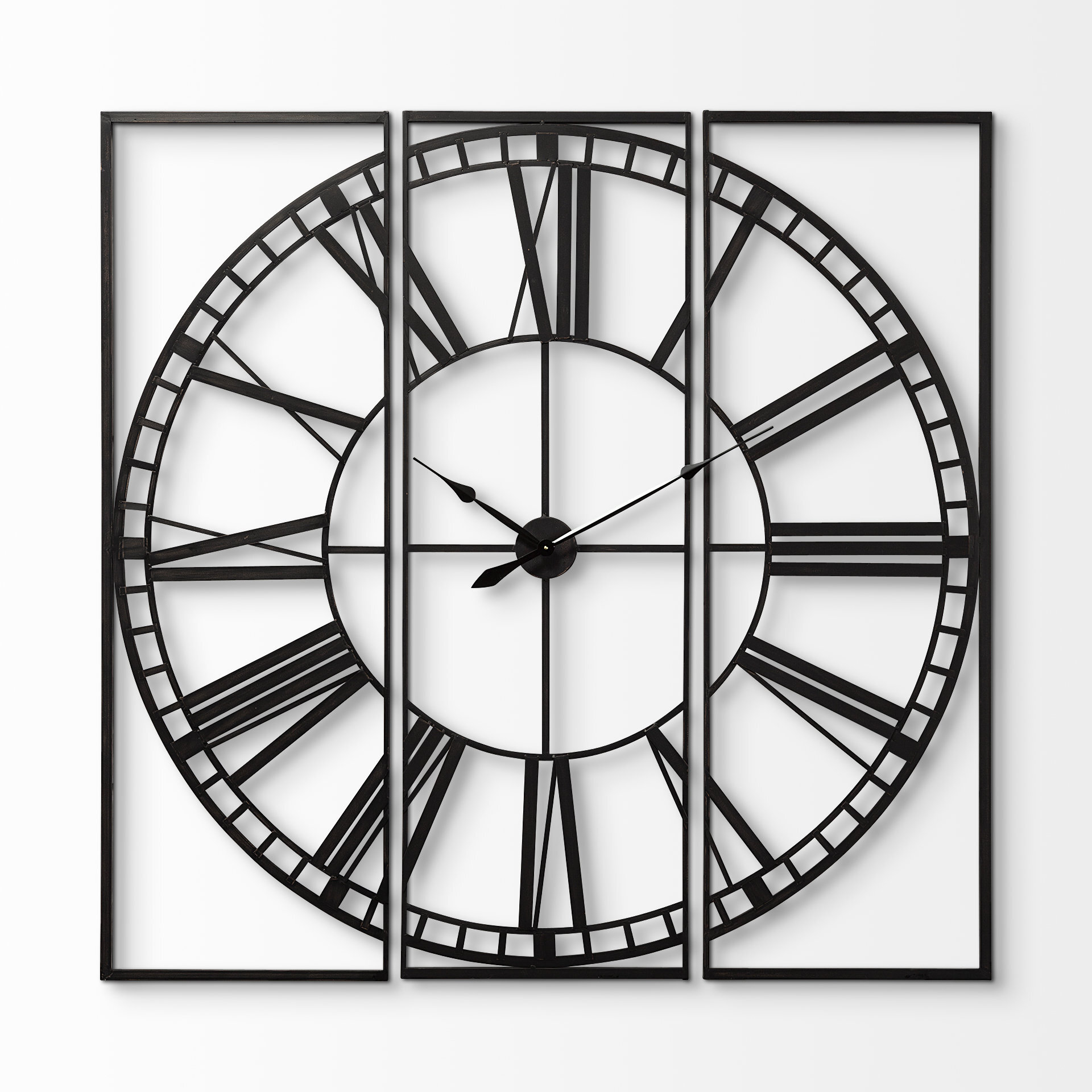 Williston Forge Oversized Bellagio 60 Wall Clock Reviews Wayfair