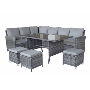 Garden Sofa Sets You Ll Love Wayfair Co Uk Berg 8 Seater Rattan Effect Sofa Set