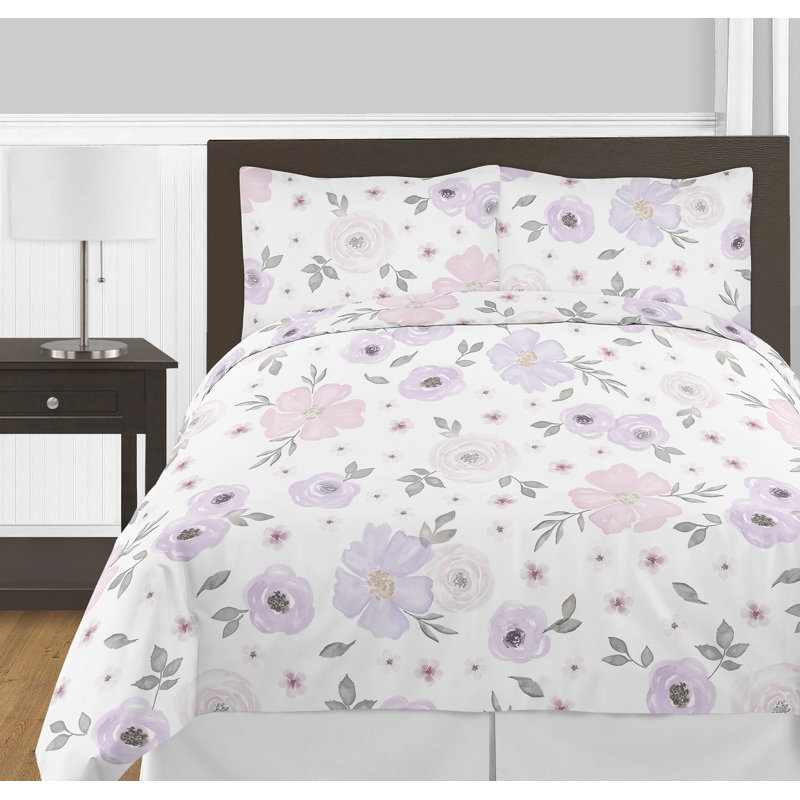 Sweet Jojo Designs Watercolor Floral Comforter Set Reviews Wayfair