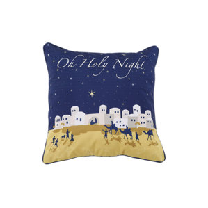 Manger Holiday Pillow Protector by Affluence Home Fashions
