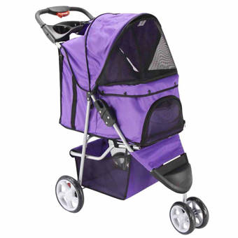 purple stroller