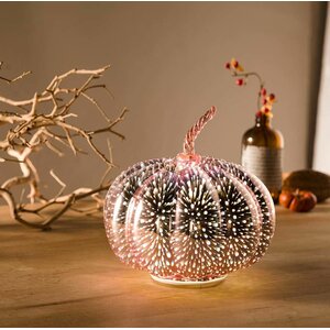 Lighted Glowing Stargazing Pumpkin Globe