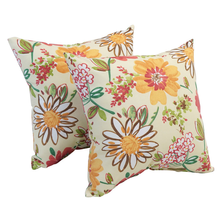 purple floral throw pillows
