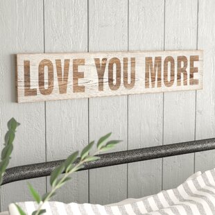 View Love You More Wood Wall D