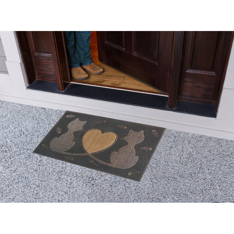 A1 Home Collections Llc Twin Heart Cat 30 In X 18 In Non Slip