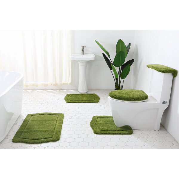 Map Toilet Seat Lid Cover Cartoon Soft Mat Shower Floor Carpet Bathroom U-shape 
