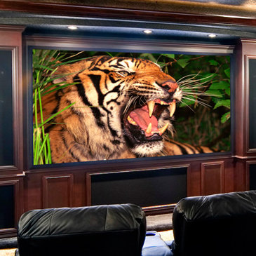 Clarion Fixed Frame Projection Screen Draper SizeFormat 92 169 Format Surface Finish Radiant