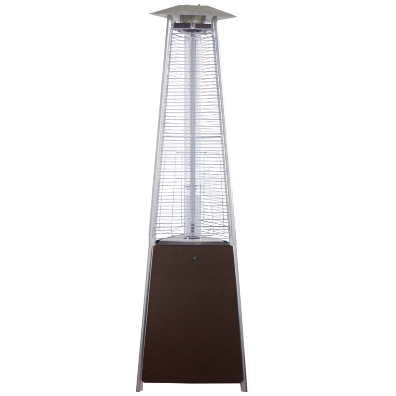 Az Patio Heaters Commercial Glass Tube 41 000 Btu Propane Standing Patio Heater Reviews Wayfair