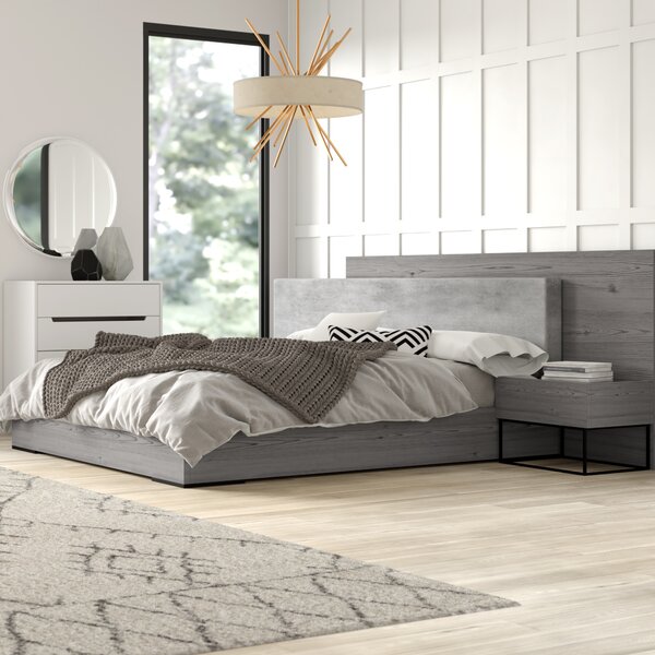 Mercury Row Salley Upholstered Platform 2 Piece Bedroom Set Reviews Wayfair