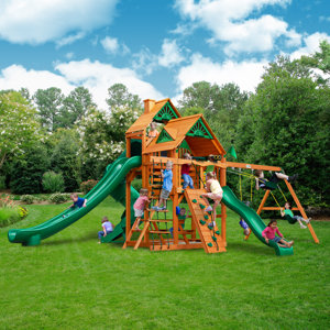 Great Skye II with Amber Posts Cedar Swing Set