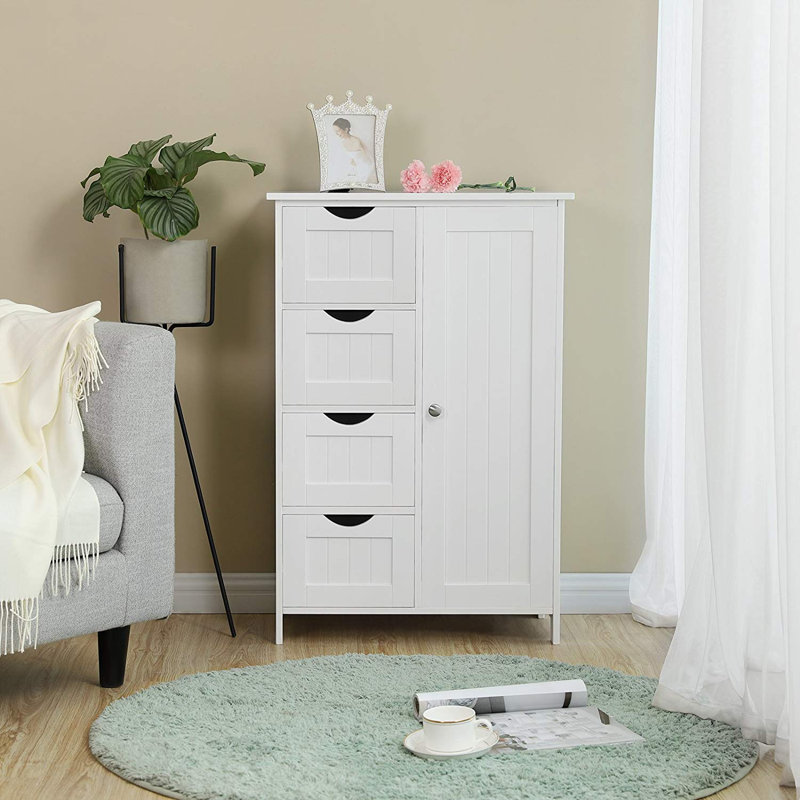 Rosecliff Heights Bernstein 21.7" W x 31.9" H x 11.8" D Free-Standing Bathroom Cabinet | Wayfair
