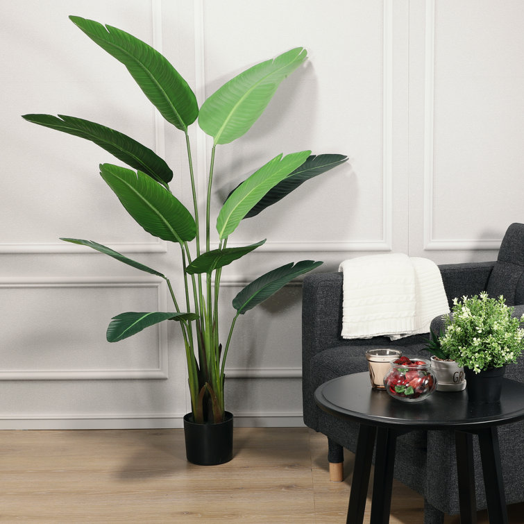 Bayou Breeze Artificial Palm Plant in Pot & Reviews Wayfair