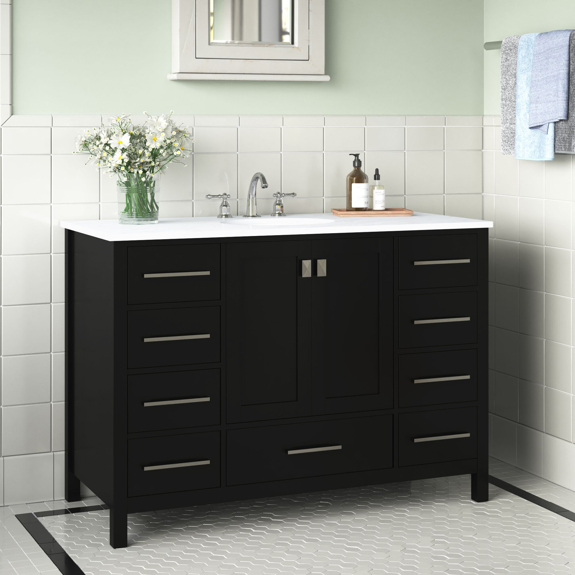 Andover Mills Broadview 48 Single Bathroom Vanity Set Reviews Wayfair