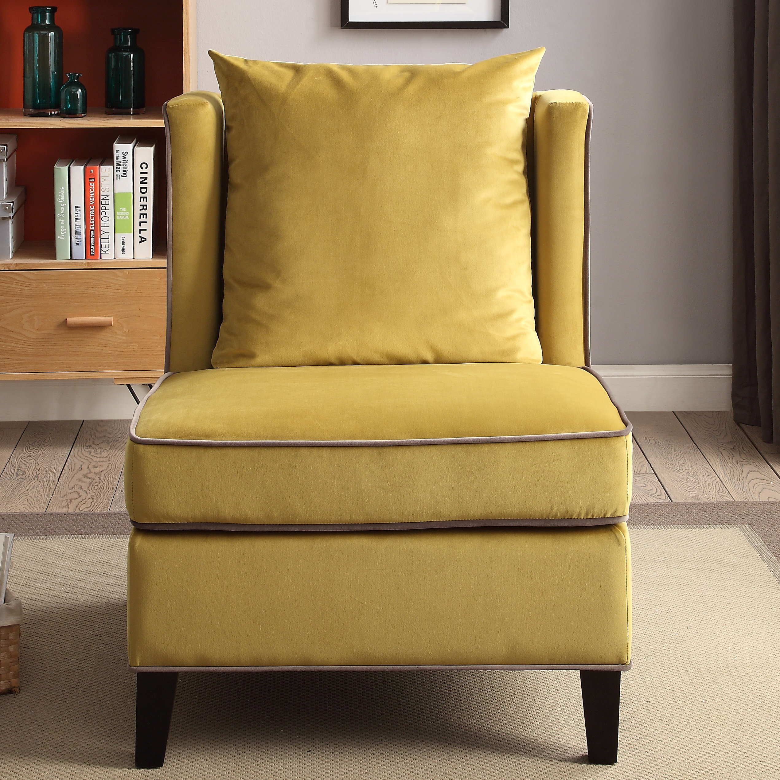 Grovelane Albion Upholstered Slipper Chair & Reviews Wayfair
