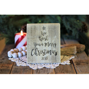 Wooden Merry Christmas Sign Wayfair Merry Christmas 2018 Sign