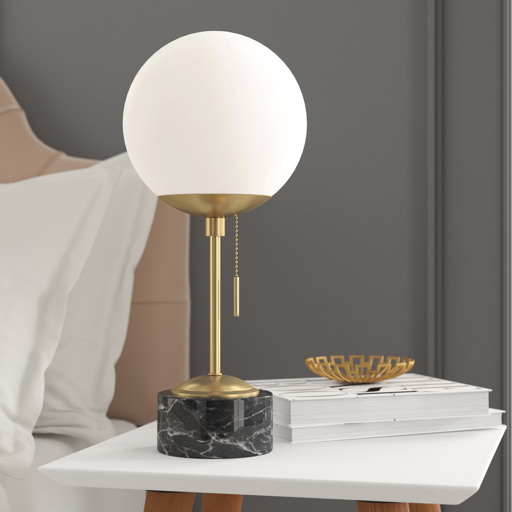 brass nightstand lamp