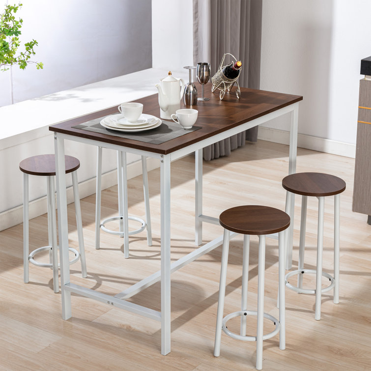 17 Stories Olivars 4 - Person Counter Height Breakfast Nook ...