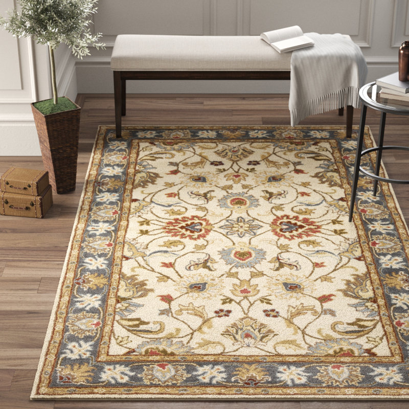 Burleson Oriental Handmade Tufted Wool Multicolor Area Rug Reviews Birch Lane