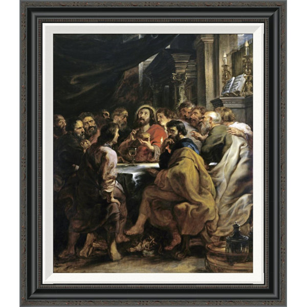 Vault W Artwork The Last Supper By Peter Paul Rubens Framed Painting Print Wayfair