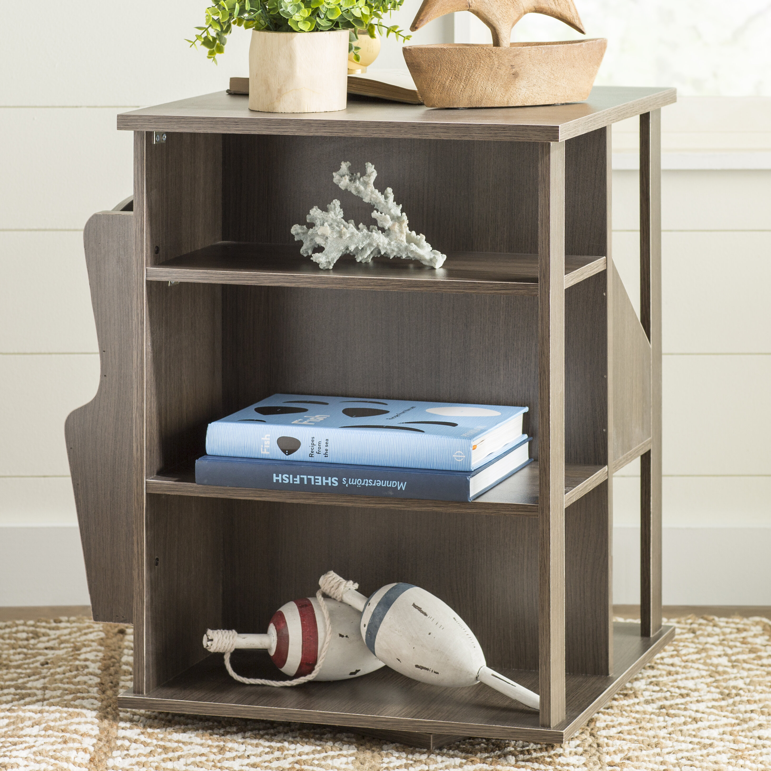 High Quality Bedside End Table Nightstand Home Furniture Magazine Storage Rack 