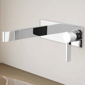 Caso Wall Mount Single Handle Bathroom Faucet