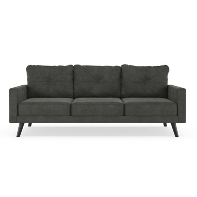 Covin Micro Suede Sofa Corrigan Studio Finish Black Upholstery Covin Micro Suede Sofa Corrigan Studio