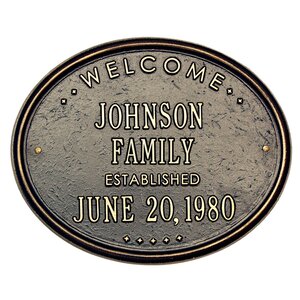 5-Line Wall Address Plaque