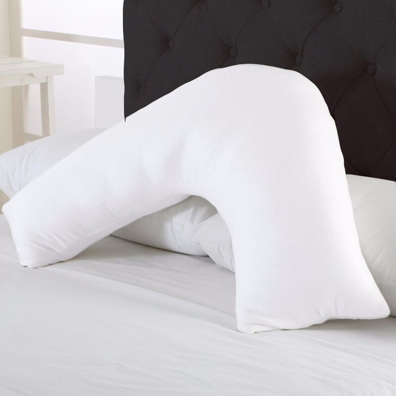 Brand New Luxury Orthopedic Non Allergenic Moulding V Shaped Pillow Pair of 2 
