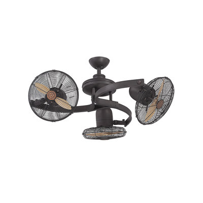 Brayden Studio Oberlander 2 Blade Ceiling Fan