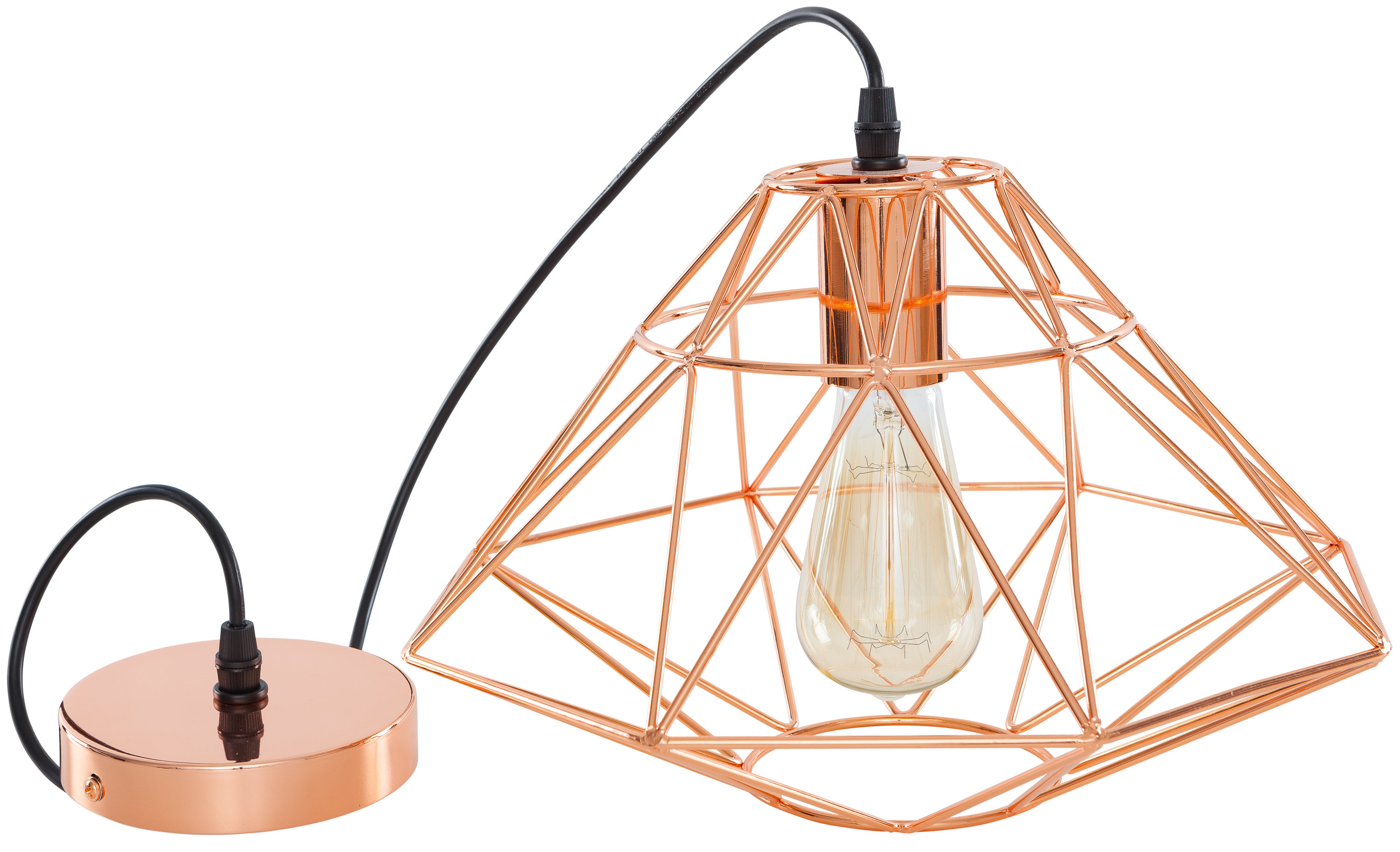 rose gold geometric light