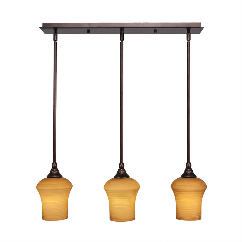 Astoria Grand Ratchford 3 Light Kitchen Island Linear Pendant Wayfair