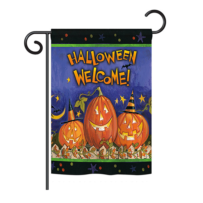 Breeze Decor Halloween Welcome Fall 2 Sided Polyester 1 X 1 5 Ft